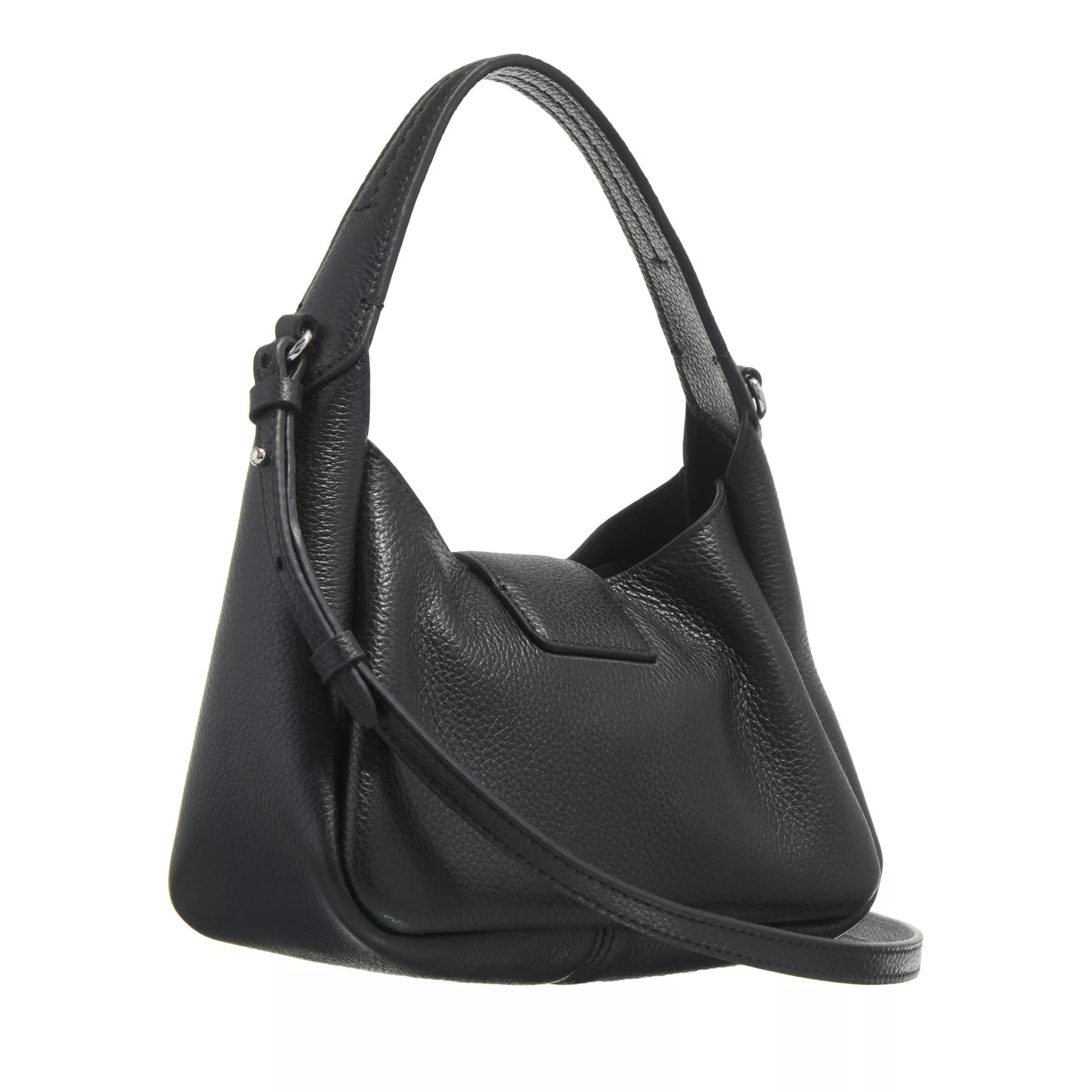 Emporio Armani Hobo bags Hobo S Micro Cervo in zwart