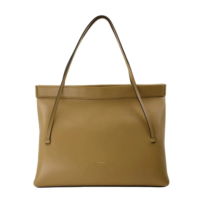 Wandler Fourre-tout Brown Leather Tote Bag With Structured Silhouette Brown