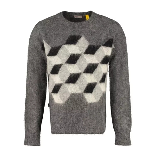 Moncler Printed Sweater Grey 