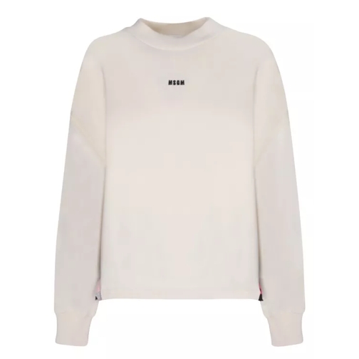 MSGM Roundneck Sweatshirt White 