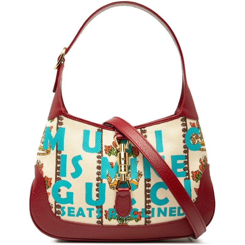 Gucci Schultertasche Small Canvas 100 Centennial Music Jackie 1961 Cros braun