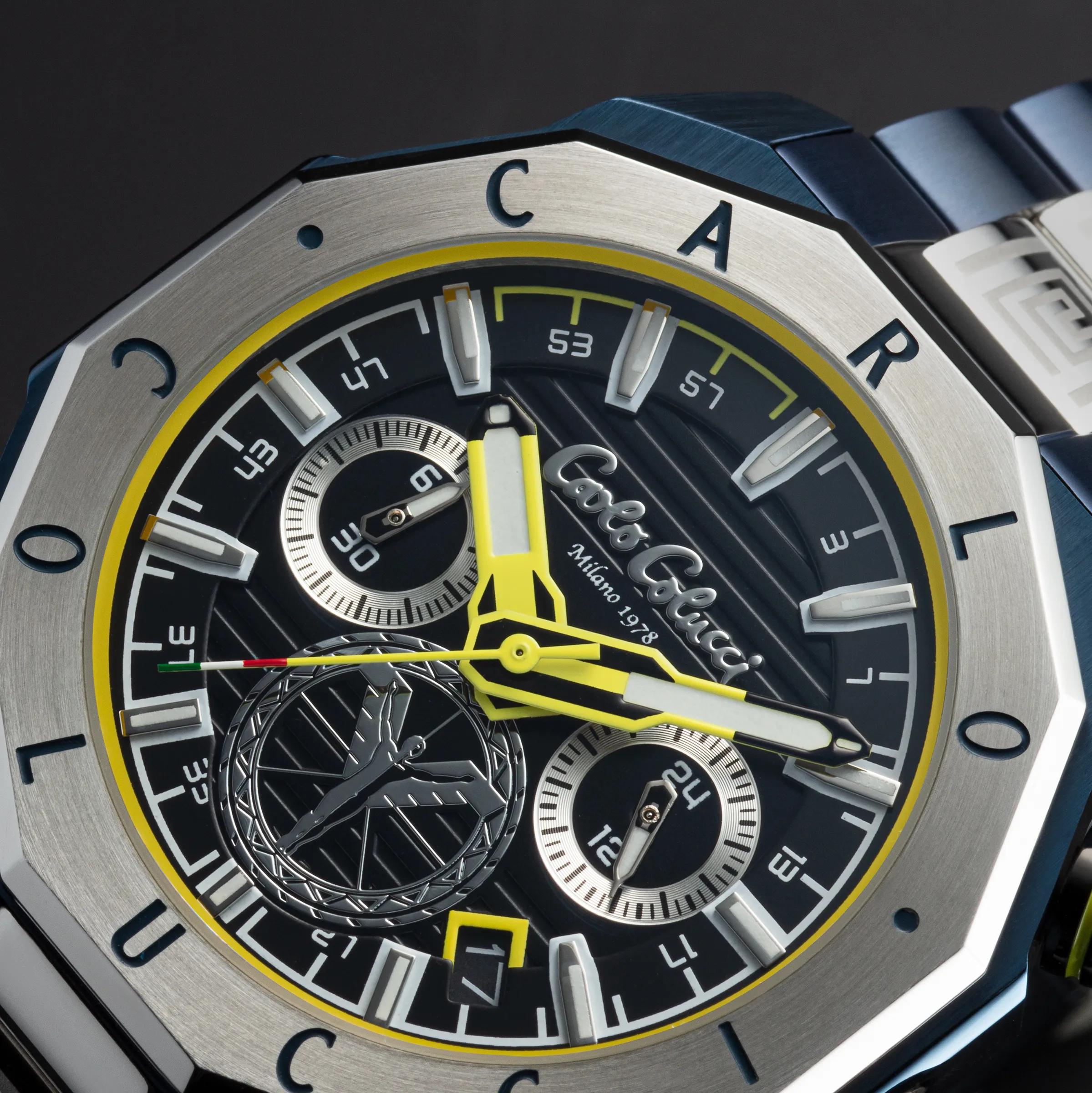 Thumbnail - Carlo Colucci Uhren - Herrenuhr CC200 . - Gr. unisize - in Blau - für Damen