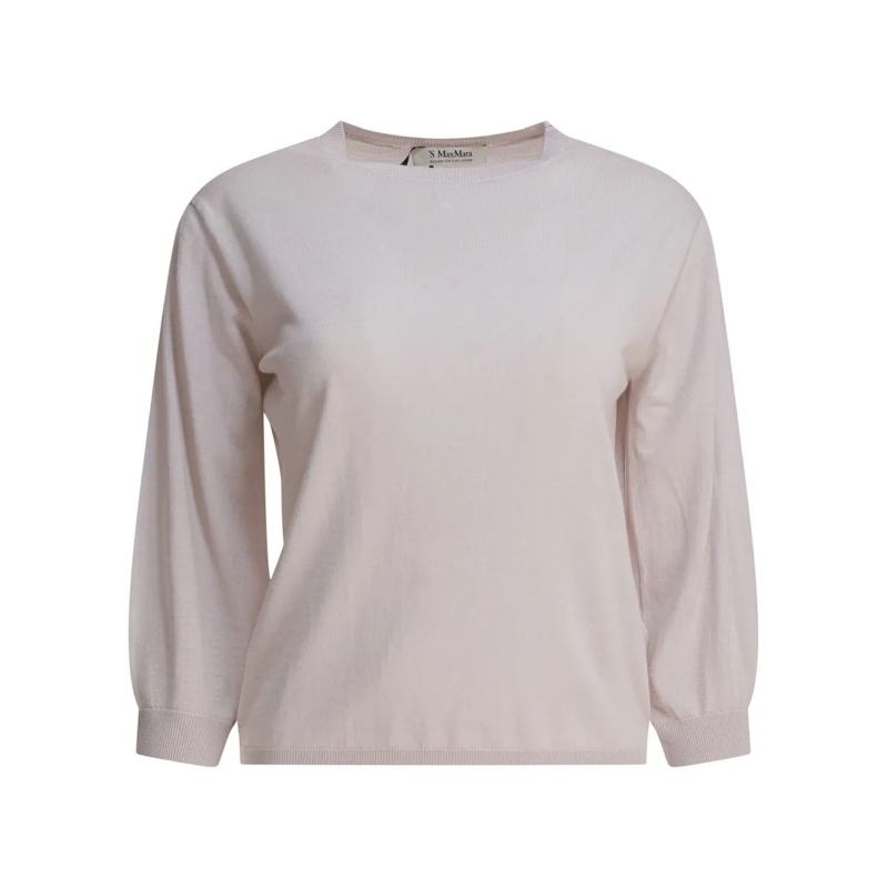 Max Mara Trui Relaxed Fit Knit Top Neutrals