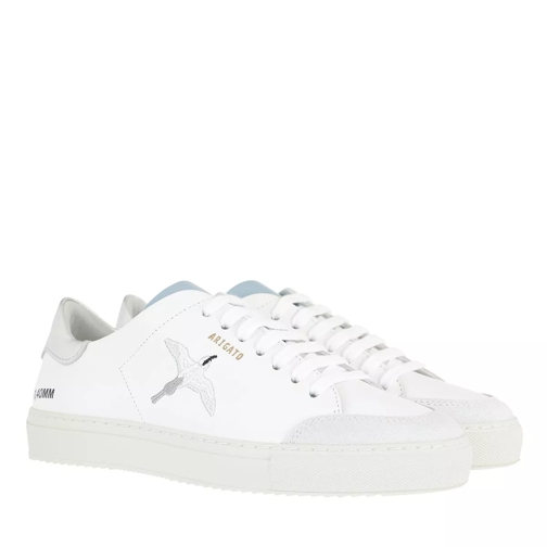Axel Arigato Clean 90 Triple Bird Sneakers White Silver Dusty Blue Low-Top Sneaker