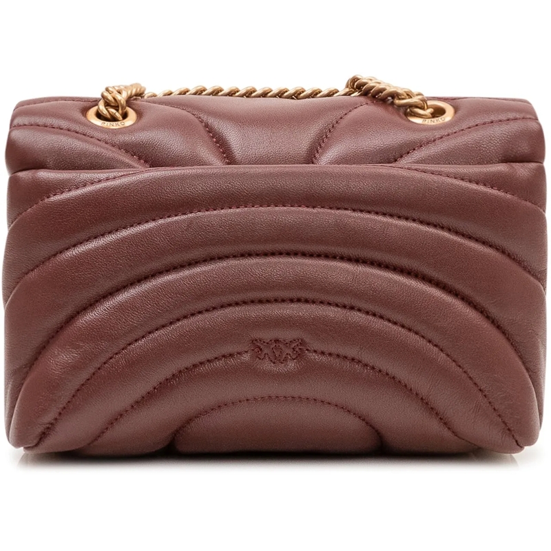 Pinko Schultertasche Borsa Love Puff Mini Trapuntata con Patta braun(Image 4)