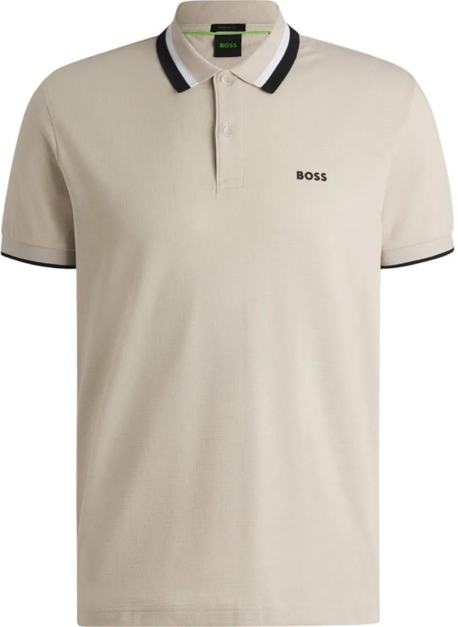 Thumbnail - Boss - T-Shirts And Polos Open Beige - Größe L - beige