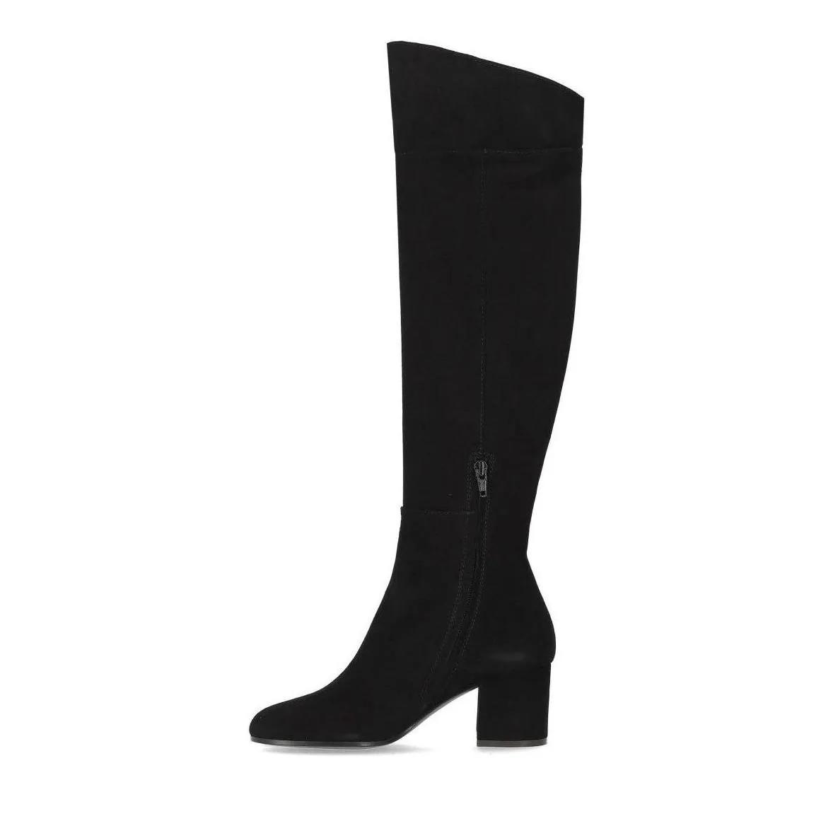 Thumbnail - Via Roma 15 Stiefel - Vr Black Suede Heeled High Boot - Gr. 36 (EU) - in Schwarz - für Damen