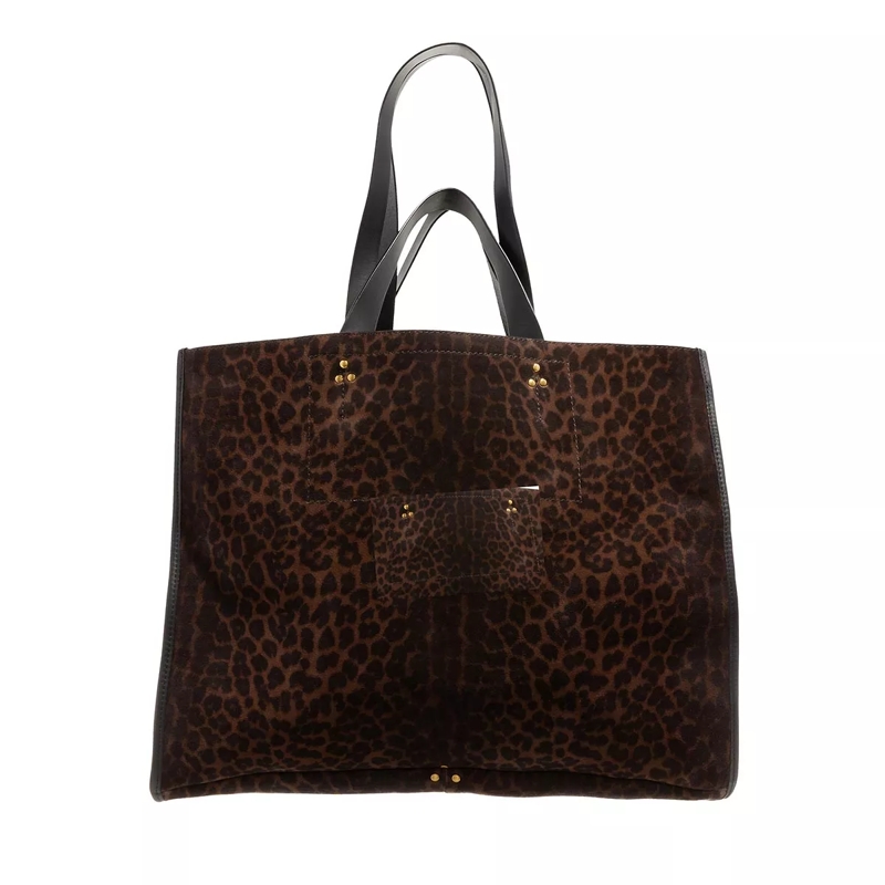 Jerome Dreyfuss Shopper Leon L Imprime Leopard Naturel