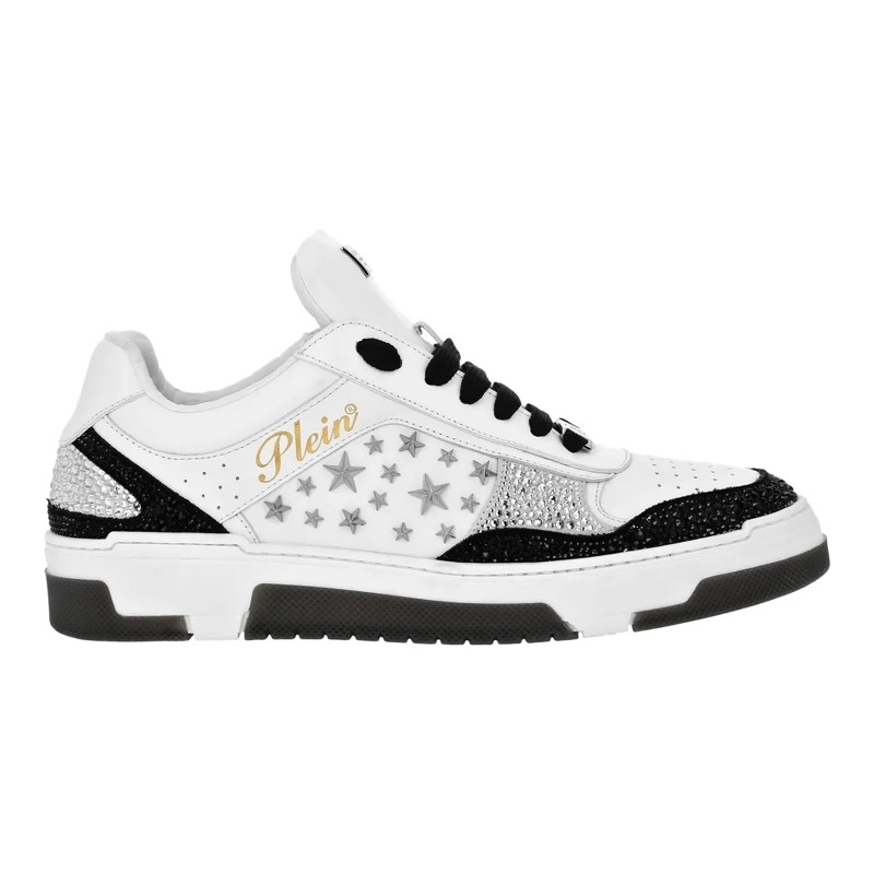 Philipp Plein Low-Top-Sneaker Lo-Top Turnschuhe Mit Nietenverzierungen schwarz