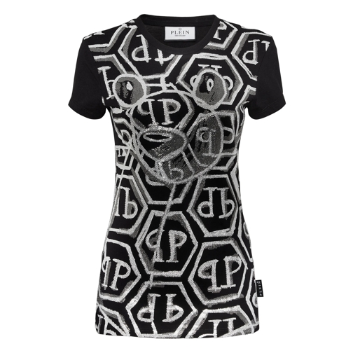 Philipp Plein T-Shirts T-Shirt Slim Fit Teddy schwarz