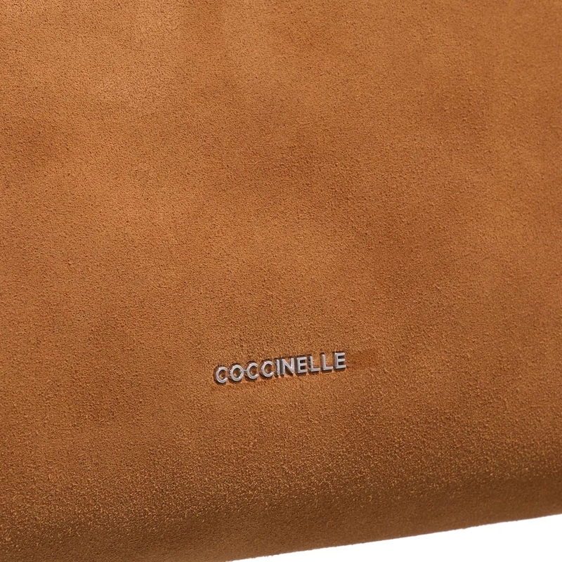 Coccinelle Crossbody Bag Boheme Suede Bimaterial Cognac/Cognac(Image 5)
