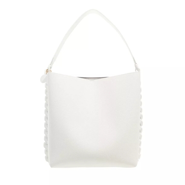Stella McCartney Frayme Embossed Grainy Tote Bag Pure White | Hobo Bag