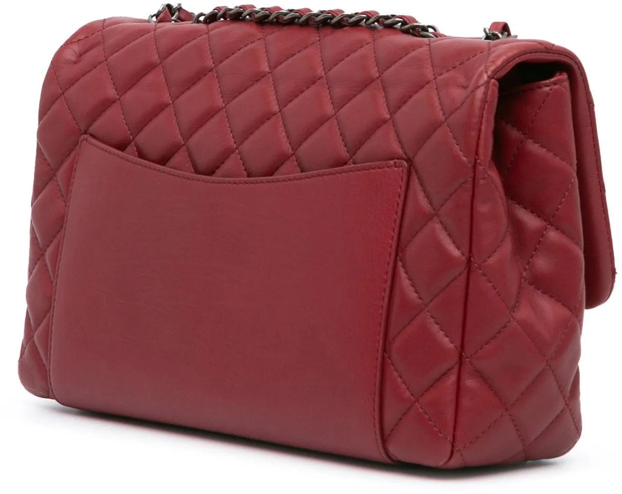Chanel Hobo bags 2015-2016 CC Quilted Lambskin Single Flap in rood