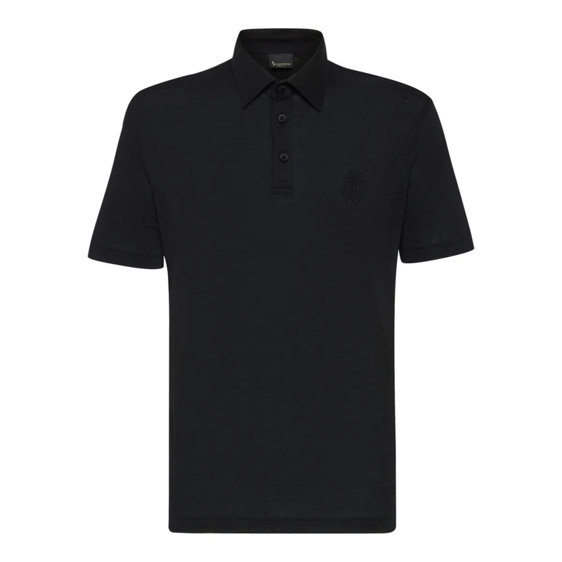 BILLIONAIRE Top Poloshirt Crest schwarz