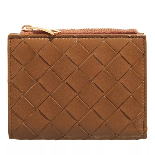 Bottega Veneta Small Bifold Wallet Wood Tvåveckad plånbok