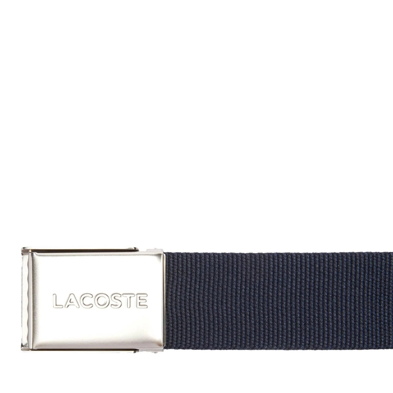 Lacoste Gürtel Lacoste LACOSTE Herren Gürtel aus Stoff - schönes  dunkel-blau(Image 3)