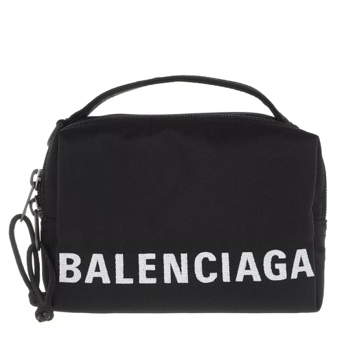 Balenciaga Wheel Logo Belt Bag Black White Crossbody Bag