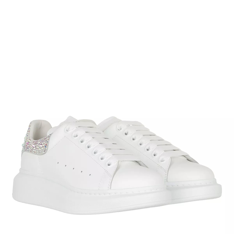Alexander McQueen Low-Top-Sneaker Oversize Sneaker Strass weiß