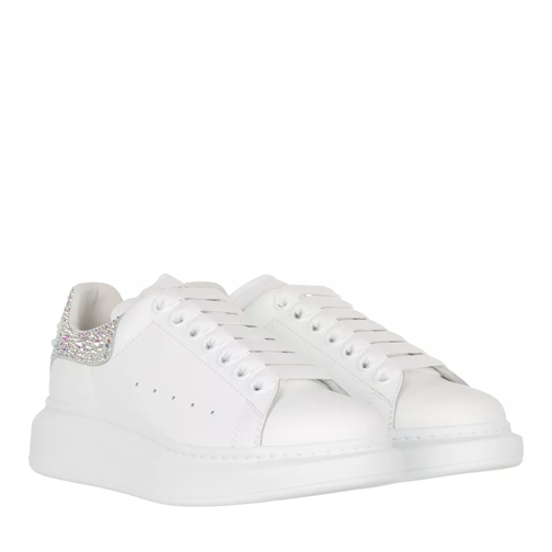 Alexander McQueen Detailed Oversized Sneakers Leather White/White låg sneaker