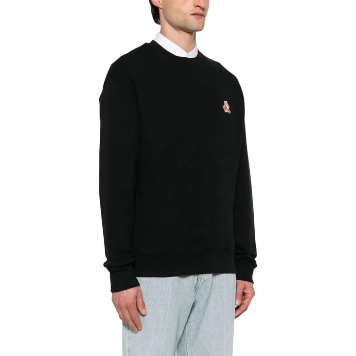 Maison Kitsune speedy fox patch comfort sweatshirt black