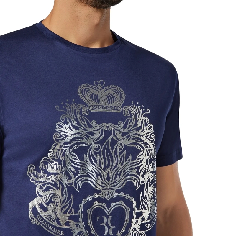 BILLIONAIRE T-Shirt T-Shirt Baroque dunkel-blau(Image 4)