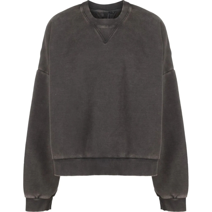 ENTIRE STUDIOS Box Crew Washed Black schwarz