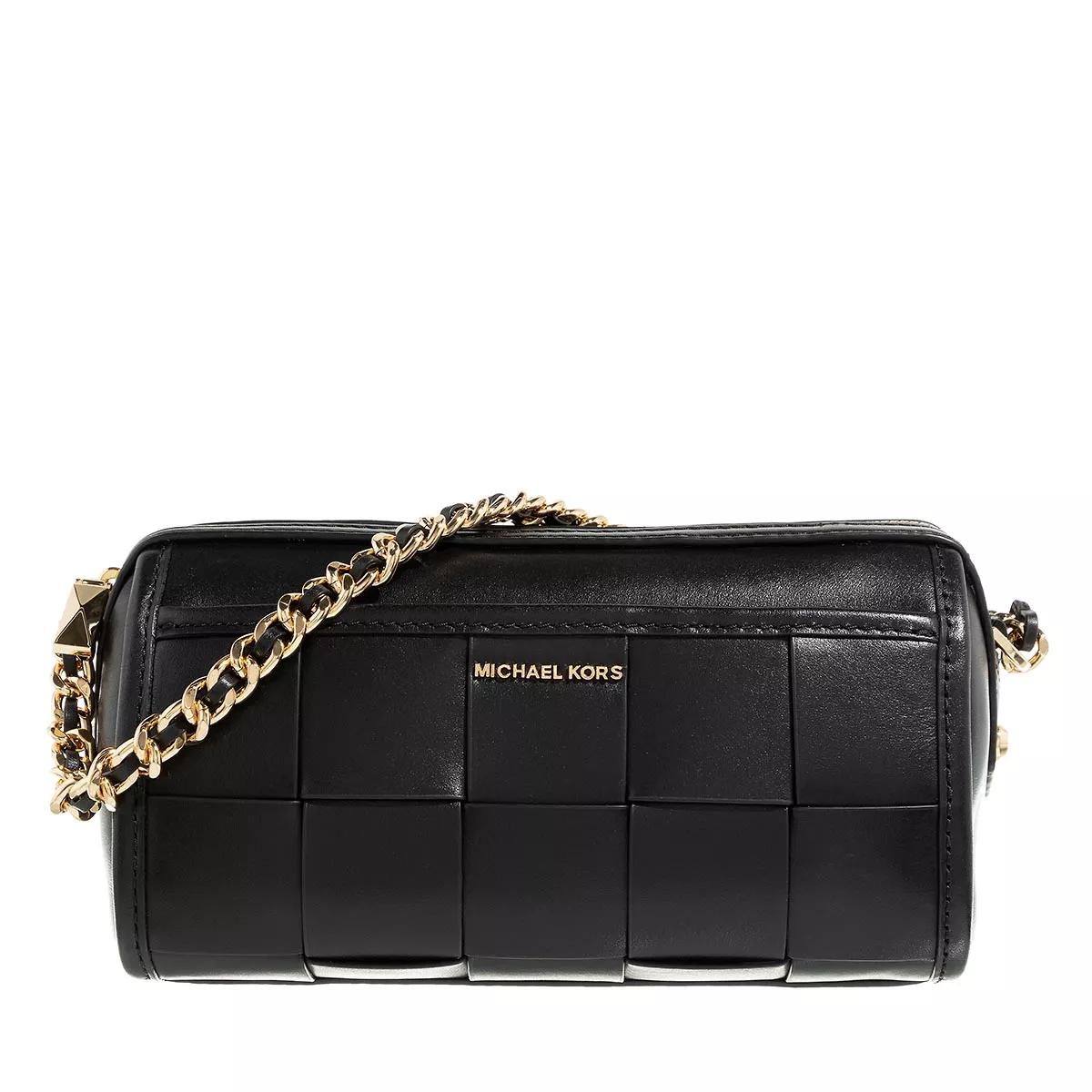 Michael Kors Jet Set Small Barrel Crossbody Black Barrel Bag