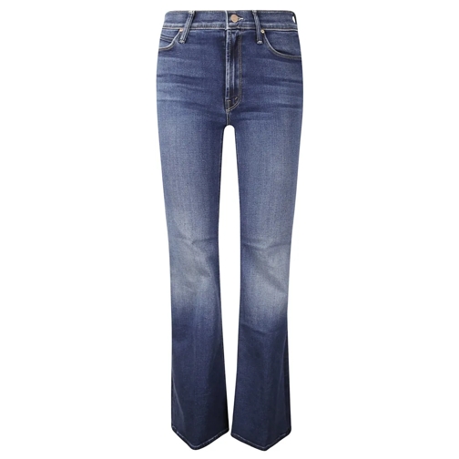 Mother Jeans Classic Design Flared Jeans With Five Pockets Blue