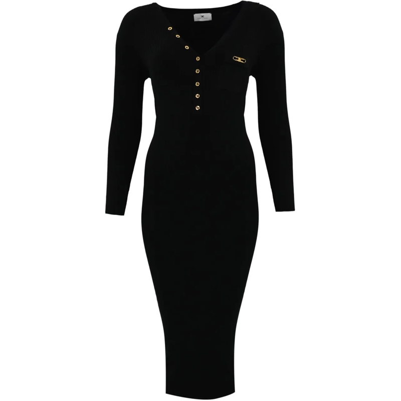 Elisabetta Franchi Midikleid Dresses Black schwarz