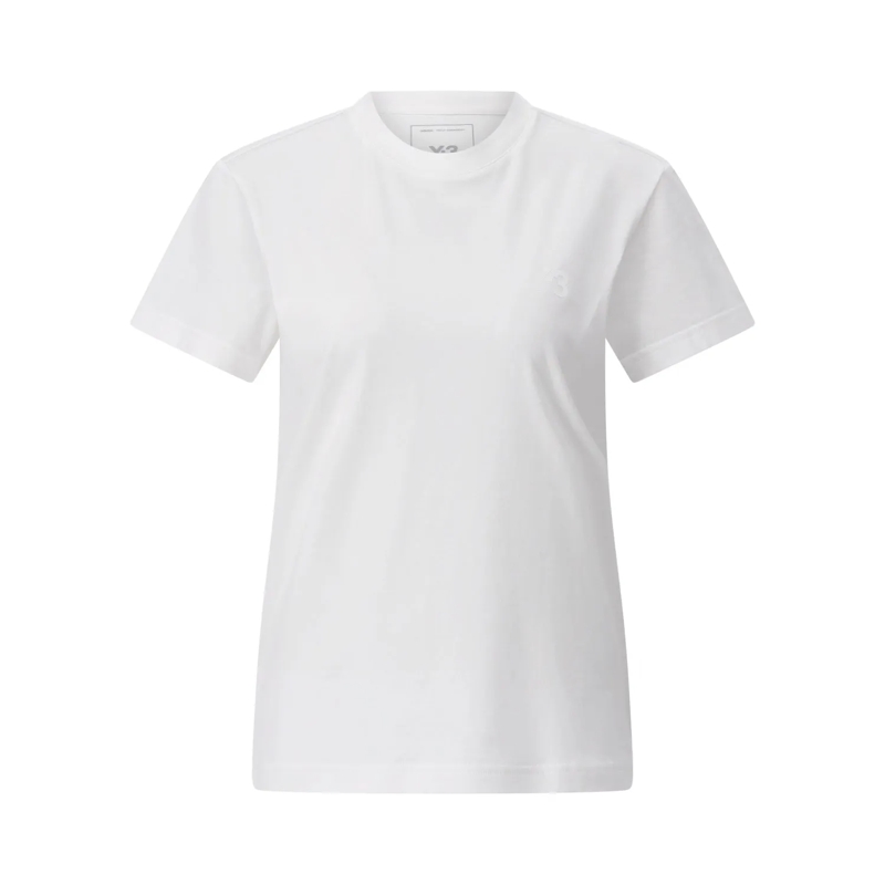 Y-3 T-Shirt T-Shirt mit Logo weiß