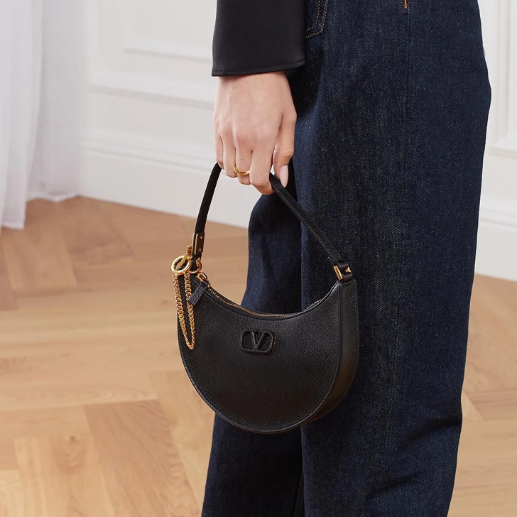 Valentino Garavani V Logo Signature Mini Bag Nero Shoulder Bag