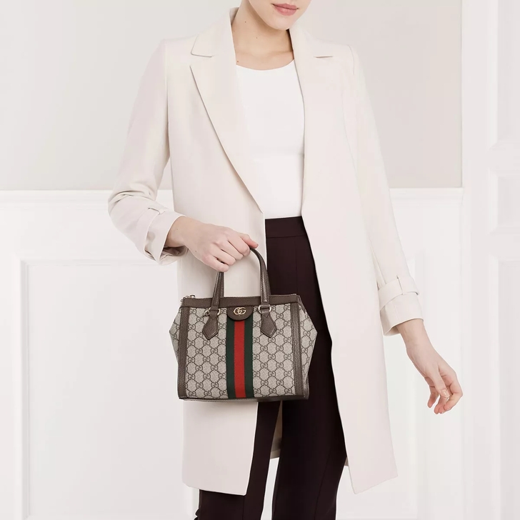 Gucci Ophidia Tote Bag Canvas Small Beige Tote