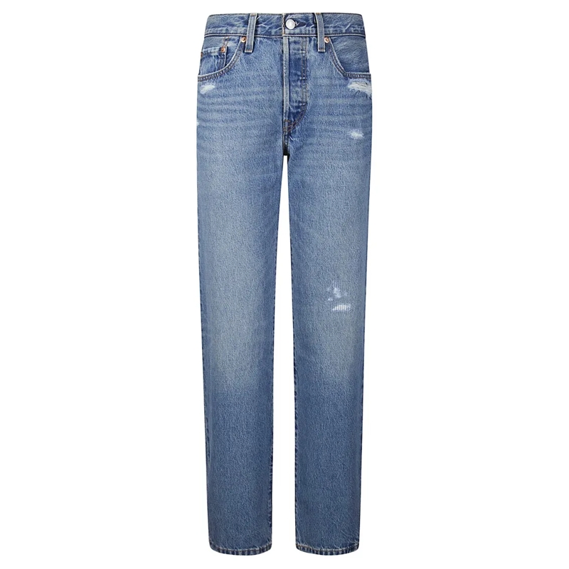 Levi's Jeans High-Rise Straight Leg Jeans With Vintage Wash Blue