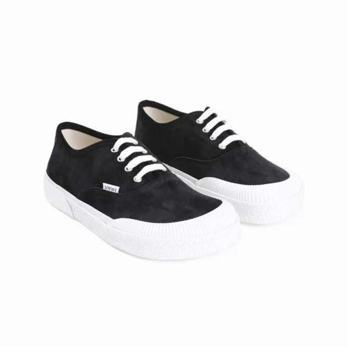 Loewe Terra Vulca Black Calf Leather Sneakers Black sneaker basse