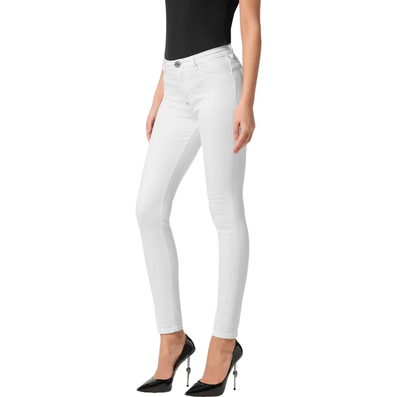 Philipp Plein Skinny-Leg-Jeans Jeggings weiss(Image 3)