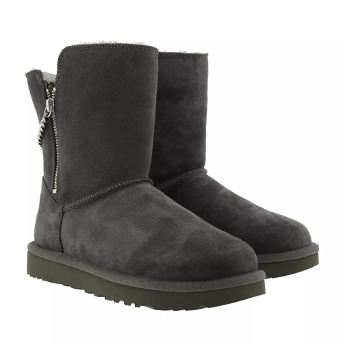 UGG W Classic Short Sparkle Zip Charcoal Winter Boot