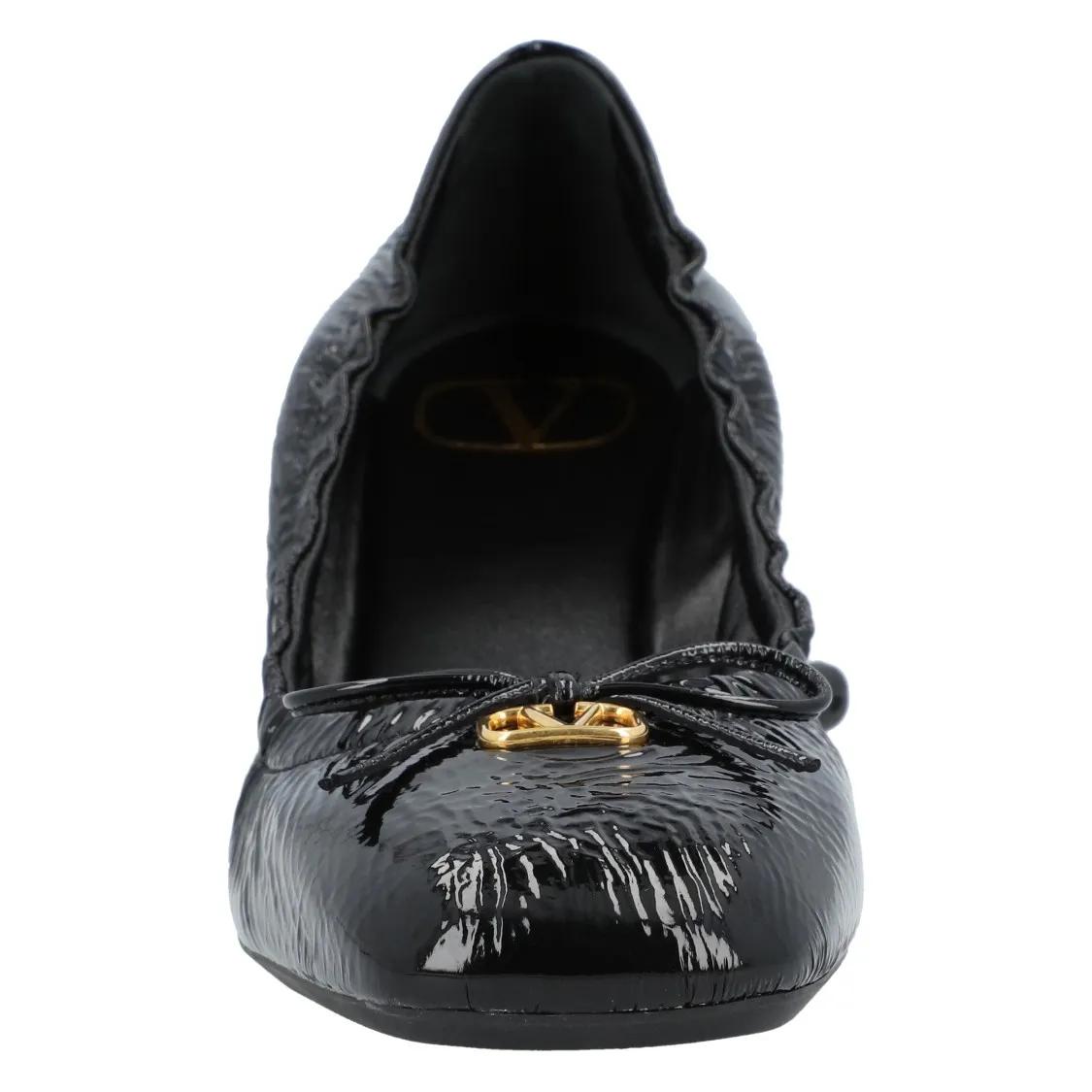 Thumbnail - Vlogo Signature Ruched Slip-On Ballerina - Gr. 36,5 (EU) - in Schwarz