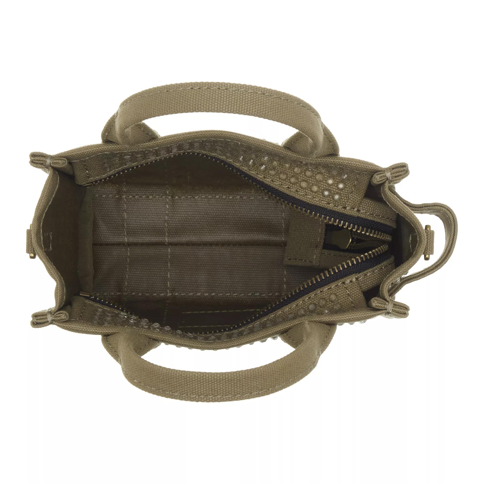 Marc Jacobs Shoppers & Totes The Mini Crystal Canvas Tote Bag in groen