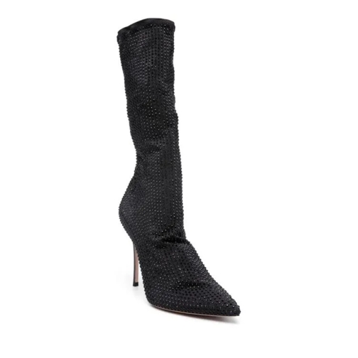 Gedebe Black Logan Crystal Ankle Boots Black Stiefelette