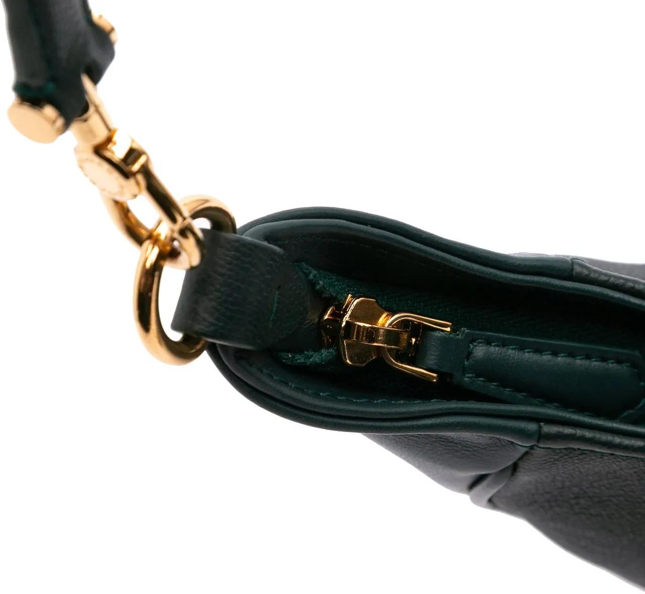 Thumbnail - BVLGARI Hobo Bags - Small Leather Serpenti Ellipse Satchel - Gr. unisize - in Grün - für Damen