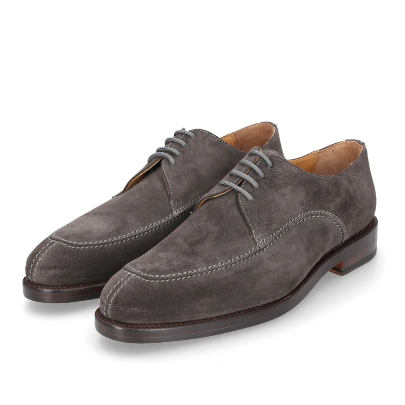 Heinrich Dinkelacker Schuhe Schnürer Luzern Norweger V- Vollständig handgefe dunkel-grau(Image 2)
