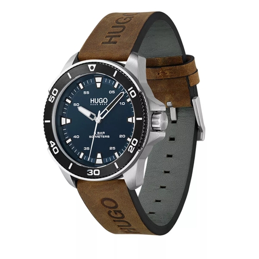 Hugo Watch Streetdiver Brown Quartz Horloge
