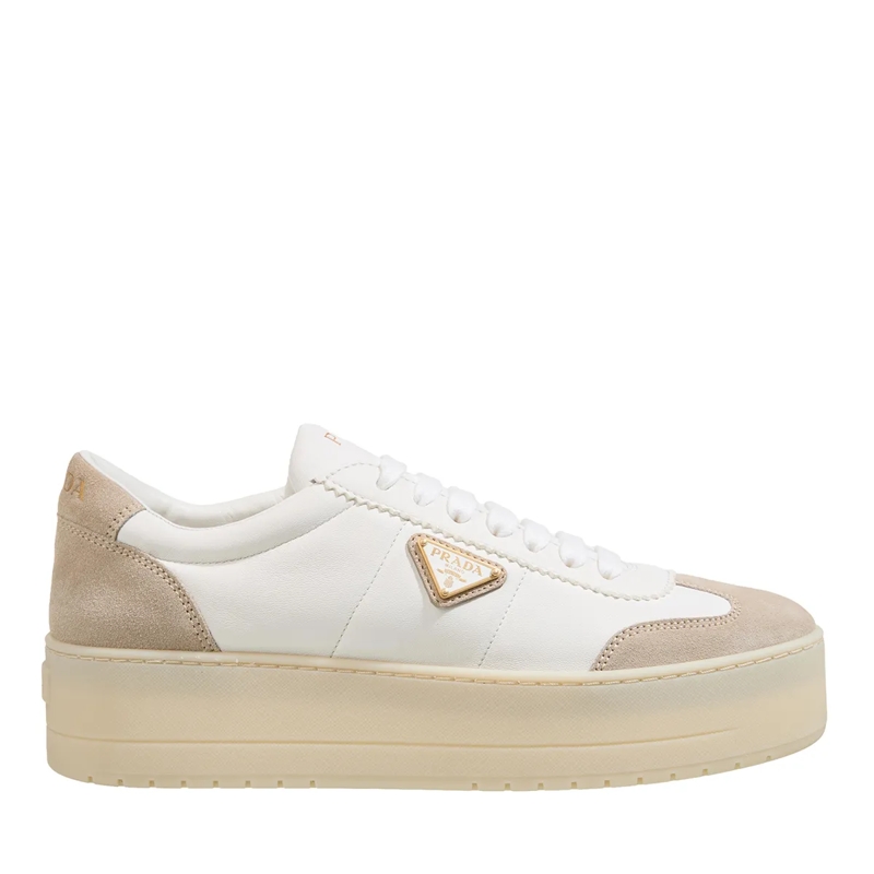 Prada Low-Top-Sneaker Downtown Bold Bianco
