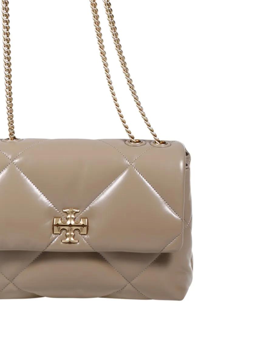 TORY BURCH Hobo bags Kira Diamond Quilt Convertible Shoulder Bag in bruin