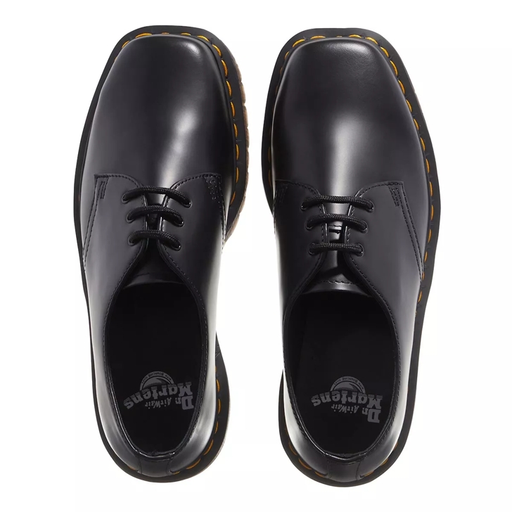 Dr. Martens 1461 Bex Squared Black Polished Smooth lace up shoes