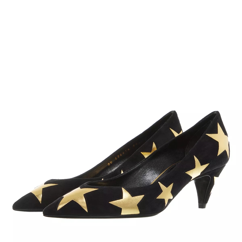 Saint Laurent Pumps Kiki Star Pumps Leather Black/Gold