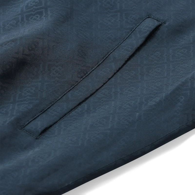 Casablanca Blouson Sweatjacke aus Viskose blau(Image 5)