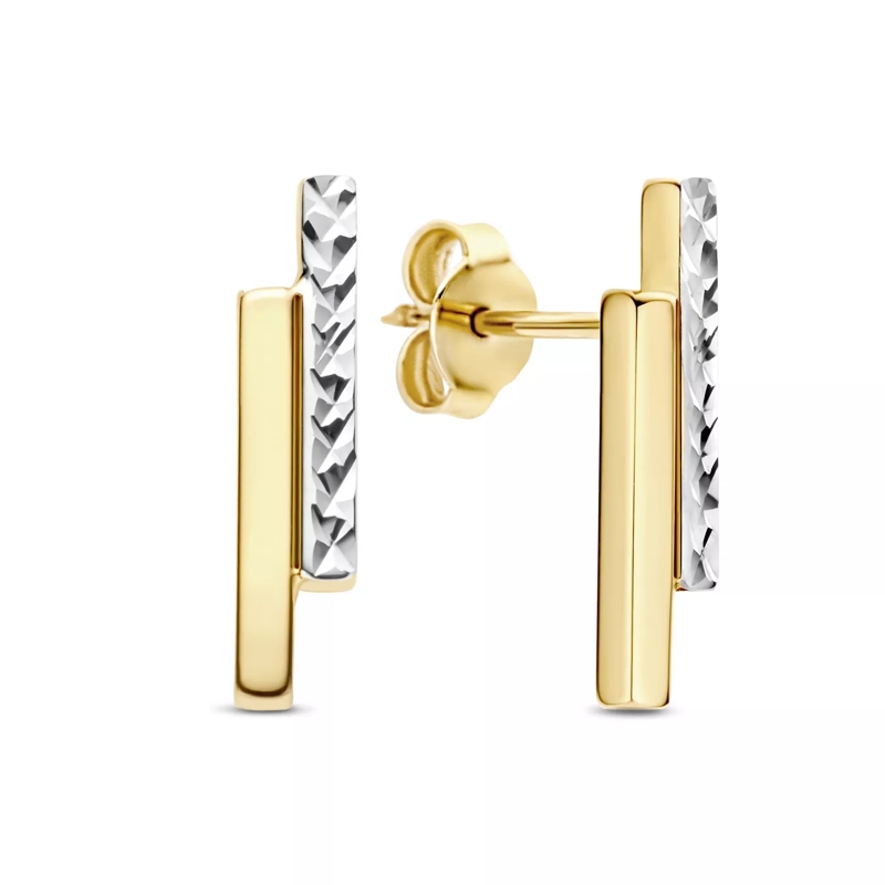 Isabel Bernard Boucles d'oreilles à tige Le Marais Alice 585 Gold Ohrringe Gold
