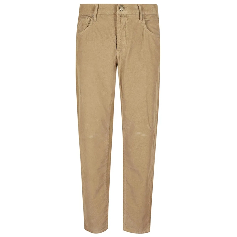 Incotex Jeans Velvet Trousers Brown