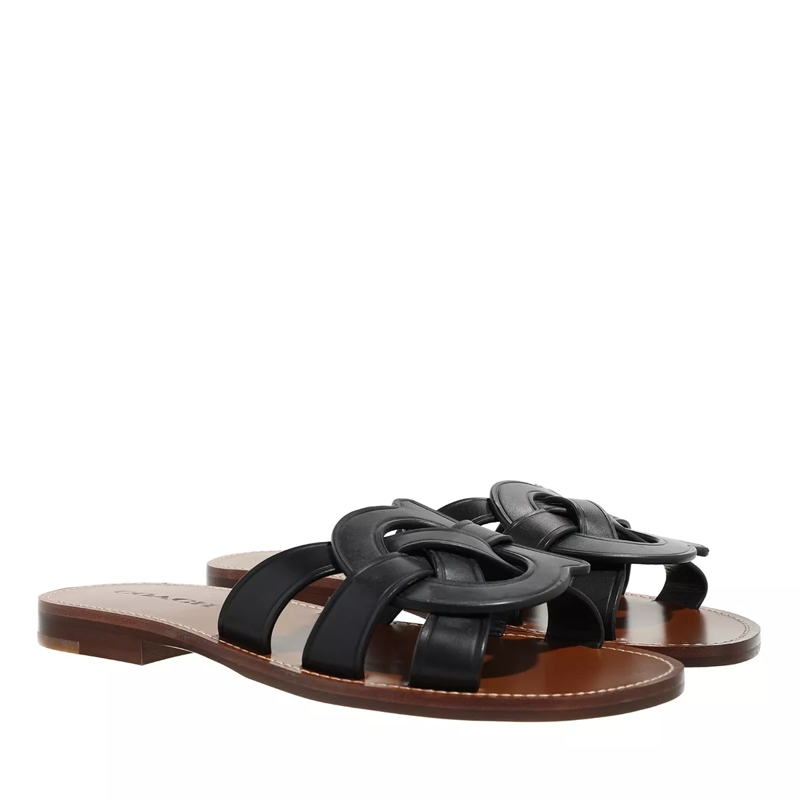 Coach Sandalen Issa Leather Sandal Black